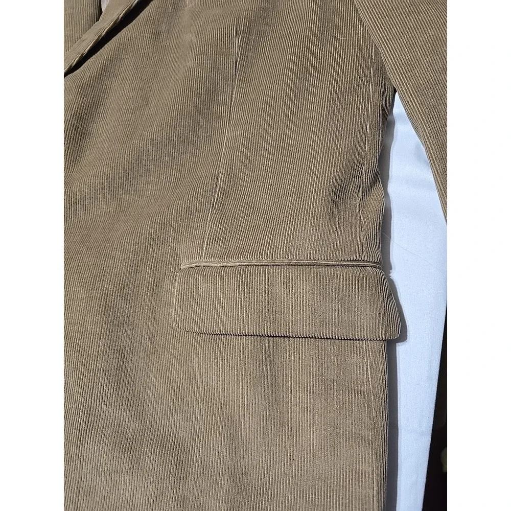 Joseph & Feiss Blazer Men's 50L Tan Corduroy Two Button Sport Coat Jacket